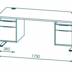 Schreibtisch EDJUST - platingrau - höhenverstellbar - 175x80 cm 8 Schreibtisch EDJUST - platingrau - höhenverstellbar - 175x80 cm -Günstiges Büro Geschäft 9004819000 03 1600Wx1600H
