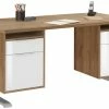 Schreibtisch EDJUST - Riviera Eiche - höhenverstellbar - 2 Container - 175x80 cm -Günstiges Büro Geschäft 9004819100 1600Wx1600H