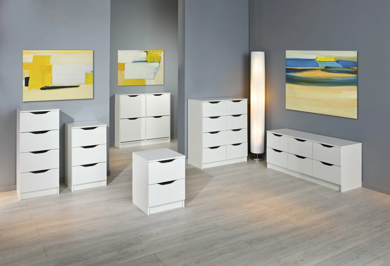 Kommode WESTPHALEN - weiß - 71 cm 6 Kommode WESTPHALEN - weiß - 71 cm – Bild 4