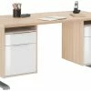 Schreibtisch EDJUST - Edelbuche - höhenverstellbar - 2 Container - 175x80 cm -Günstiges Büro Geschäft 9004916800 1600Wx1600H