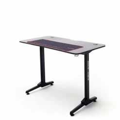 DXRacer Gamertisch BASIC2 - schwarz - Carbonoptik - Getränkehalter -Günstiges Büro Geschäft 9005158100 04 1600Wx1600H