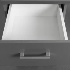 Schreibtisch ELENZIO - graphitgrau - mit Schublade und Tür -Günstiges Büro Geschäft 9005163300 04 1600Wx1600H