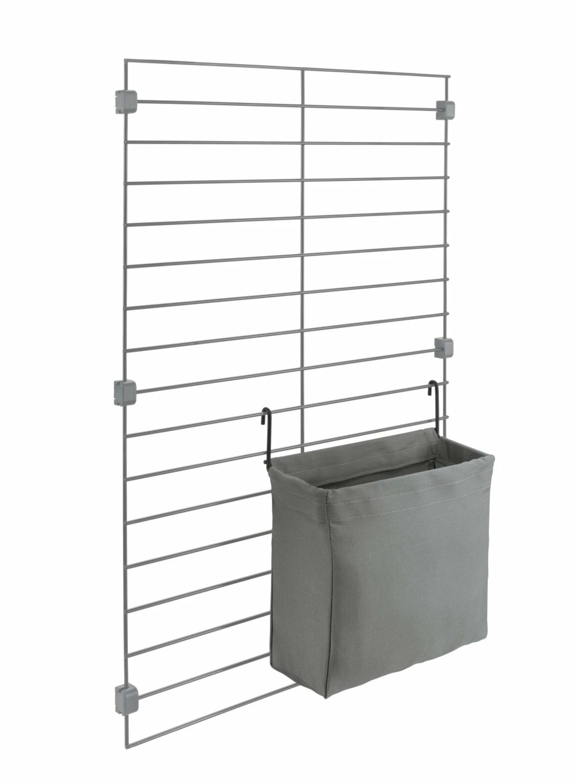 Textil-Tasche - Baumwolle - grau - 21x24 cm 4 Textil-Tasche - Baumwolle - grau - 21x24 cm – Bild 2