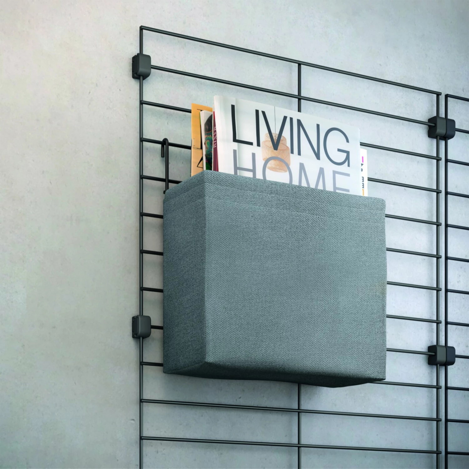 Textil-Tasche - Baumwolle - grau - 21x24 cm 5 Textil-Tasche - Baumwolle - grau - 21x24 cm – Bild 3