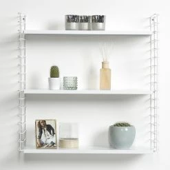 Wandregal - weiß - Metall - 70 cm breit -Günstiges Büro Geschäft 9005169800 04 1600Wx1600H