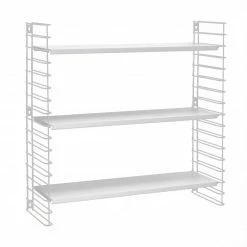 Wandregal - weiß - Metall - 70 cm breit