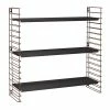 Bücherregal - bronze-schwarz - 3 Ablagen - 70 cm -Günstiges Büro Geschäft 9005170300 1600Wx1600H