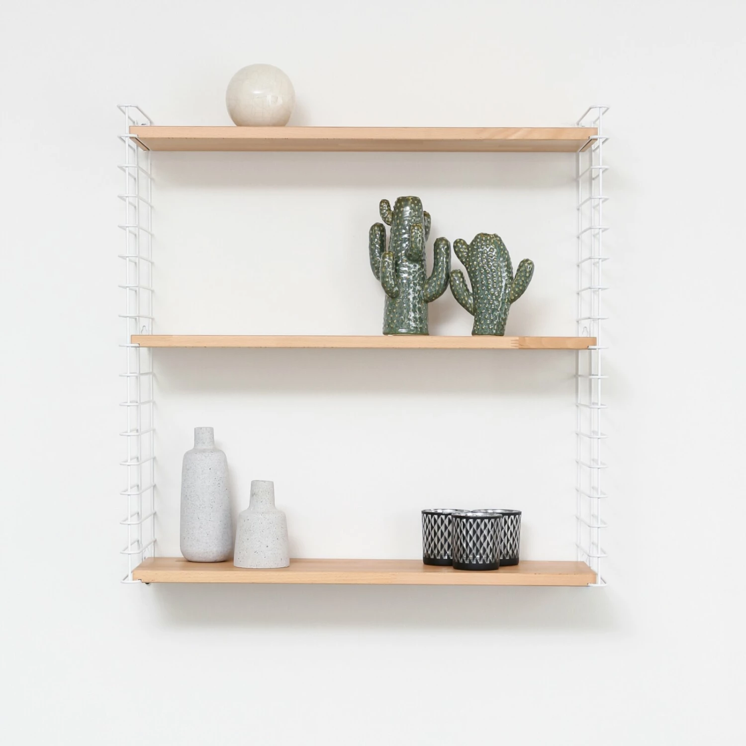 Bücherregal - Buche-weiß - 3 Etagen - 70 cm 5 Bücherregal - Buche-weiß - 3 Etagen - 70 cm – Bild 3