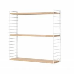 Bücherregal - Buche-weiß - 3 Etagen - 70 cm