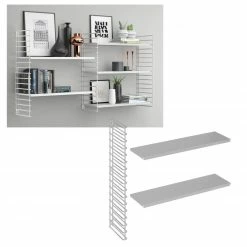 3-teiliges Wandregal - weiß - Erweiterungs-Set -Günstiges Büro Geschäft 9005171000 02 1600Wx1600H