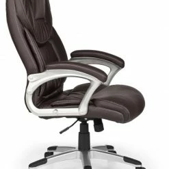 Chefsessel - braun-schwarz - Lederoptik - mit Armlehnen -Günstiges Büro Geschäft 9005259300 04 1600Wx1600H