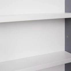 Vitrine COLLECTY - grau-weiß - 80 cm breit -Günstiges Büro Geschäft 9005267900 04 1600Wx1600H