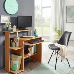 Schreibtisch - Buche - mit Tastaturauszug - 94 cm breit -Günstiges Büro Geschäft 9005268900 03 1600Wx1600H