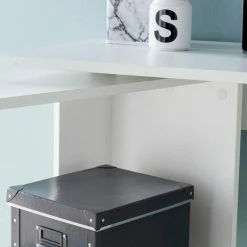 Schreibtisch - weiß - drehbare Tischplatte - 119 cm breit 9 Schreibtisch - weiß - drehbare Tischplatte - 119 cm breit -Günstiges Büro Geschäft 9005270200 03 1600Wx1600H