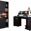 Gamerset GAMING - schwarz - Gamertisch mit Regal -Günstiges Büro Geschäft 9005299800 02 1600Wx1600H