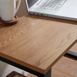 Schreibtisch - Eiche - schwarz matt - 120 cm breit -Günstiges Büro Geschäft 9005338800 04 1600Wx1600H