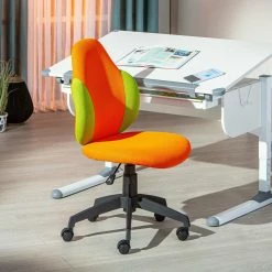 Kinderstuhl JESSI - orange-grün - höhenverstellbar -Günstiges Büro Geschäft 9005355700 04 1600Wx1600H