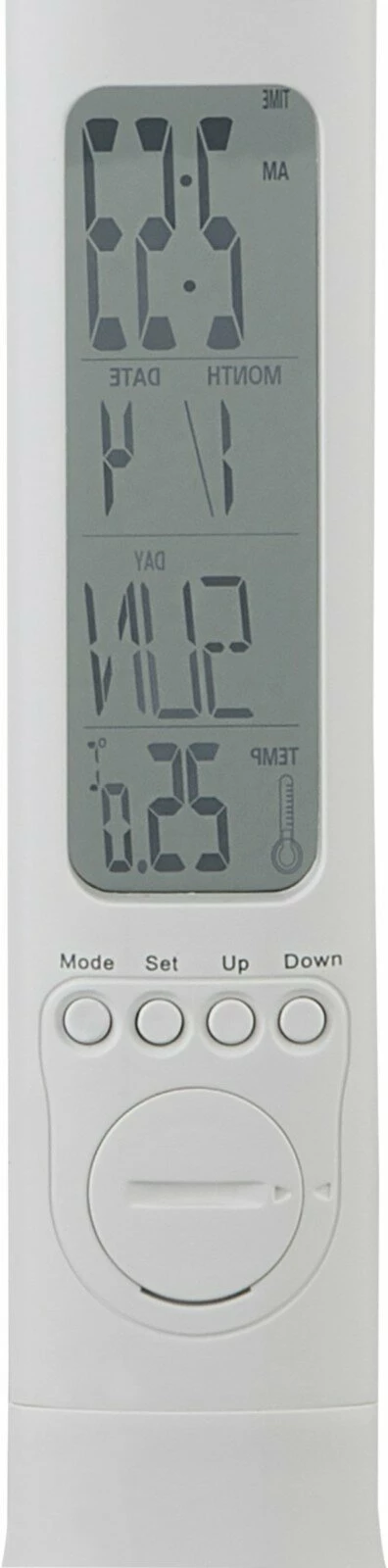 LED-Tischleuchte - weiß - mit Uhr und Alarm 5 LED-Tischleuchte - weiß - mit Uhr und Alarm – Bild 3